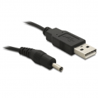 Кабель USB - штекер питания 2,5 * 0,7 мм, 0,8м
