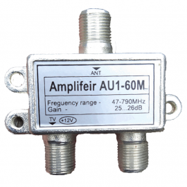 Усилитель ДМВ T2 Amplifeir AU1-60M (5-12V, 47-790MHz, 25..26dB)