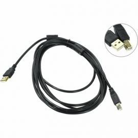 Кабель USB для принтера AM/BM 3м Exegate EX138947RUS 2 фильтра, позолоченные контакты