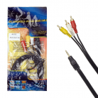 Кабель AUX на 3RCA 1,5м AV15 позолоченый