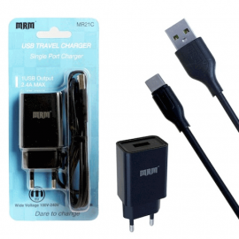 СЗУ MRM MR21t 5V/2.1A 1USB + кабель Type-C 1,2м