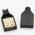 Гнездо USB под пайку корпус на кабель