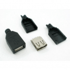 Гнездо USB под пайку корпус на кабель