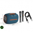Колонка портативная Hopestar Party Box 120Вт + 2 беспроводных микрофона