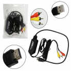 Кабель конвертер HDMI на AV H77 4K 1800mm