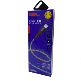 Кабель USB - Micro MRM MR35m 3,1A 1м Светящийся