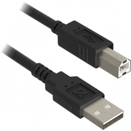 Кабель USB для принтера 5м DEFENDER USB 2.0 AM-BM 30AWG, никель, (87013)