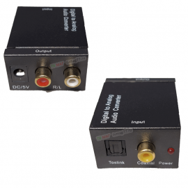 Конвертер аудио Toslink + RCA на 2RCA 285C