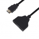 HDMI Разветвитель 1 на 2 кабель 30см H02