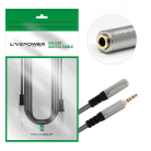 Кабель AUX 3,5mm M/F удлинитель Аудио Premium H229 4pin 1800mm