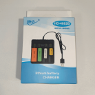 Зарядное для АКБ HD-4882A от USB на 4-слота