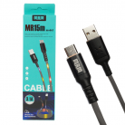 Кабель USB - Micro MRM MR15m 3,1A 1м Светящийся