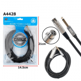 Кабель Аудио Premium H114 XLR-M to 6,35-M 3000mm