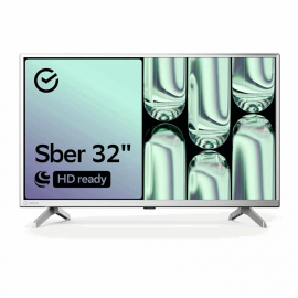 Телевизор 32" Sber SDX 32H2012S серебряный , Smart TV, Салют ТВ