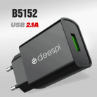 СЗУ deespi DS-MR79 5V/2,1A 1USB Black без упаковки