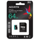 Карта памяти 64Гб ADATA Premier Pro AUSDX64GUI3V30SA2-RA1 MicroSDXC Adapter