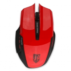 Мышь беспроводная JETACCESS Comfort OM-U54G красная (1200/1600/2000dpi, 5 кнопок, USB)
