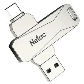 Флеш накопитель 64GB Netac U782C USB 3.0+TypeC