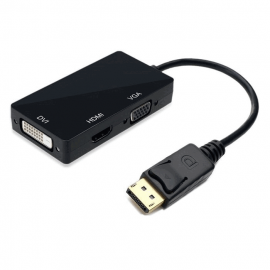 Адаптер DP to HDMI+VGA+DVI (3в1) H176