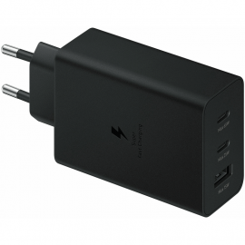 СЗУ Samsung 65W PD USB-Cx2 Ports, USB-A port black Черный ( EP-T6530) Original