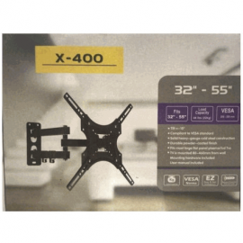 Кронштейн для ТВ X-400 32"-55" Наклонно-поворотный VESA 400x400, вынос 460