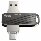 Флешка 128GB Netac US11 NT03US11C-128G-32BK USB3.0+TypeC Dual Flash Drive