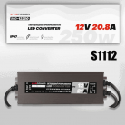 БП 12V/21A для светодиодной ленты IP67 Slim MG-12250 250W