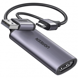 Карта видеозахвата Type-C (USB) на HDMI UGREEN CM716 (25854)