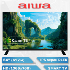 Телевизор 24" AIWA 24N4-H1310B Smart TV, Салют ТВ
