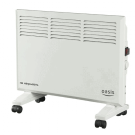Конвектор Oasis KM-15 (U) 1500Вт на колесиках, брызгозащищенный
