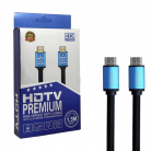 Кабель HDMI 1.5м v2.0 4K HDTV Premium high speed силиконовый