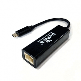 Адаптер Type-C на LAN RJ45 DeTech 1000 Мбит/с