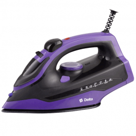 Утюг Delta LUX DL-353 черный/фиолет, 2400 Вт