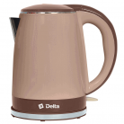 Чайник Delta DL-1370 1.8л/2200Вт бежевый/коричневый
