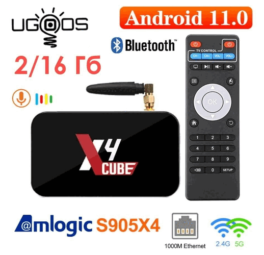 Android приставка Ugoos X4 Cube S905X4 2G/16G Android 11