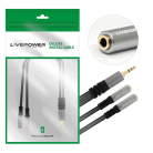 Кабель AUX Jack 3,5mm 1M/2F разветвлитель Аудио Premium H234 200mm