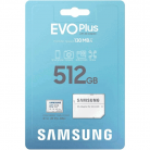 Карта памяти 512GB Samsung Evo Plus Class 10, UHS-I (MB-MC512KA/APC) (SD адаптер)