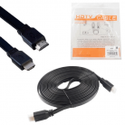 Кабель HDMI 5м HDTV M/M резиновый плоский