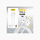 Кабель USB на Type-C UG08 силиконовый в упаковке 1000mm