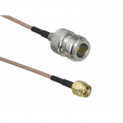 ВЧ Пигтейл SMA (male) на N (female) тип 2, кабель RG316 25см.
