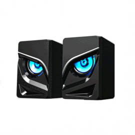Акустическая система 2.0 HAVIT GAMENOTE HV-SK708 Gaming c RGB подсветкой USB 6 Вт. Черная