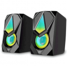 Акустическая система 2.0 HAVIT GAMENOTE HV-SK563 Gaming c RGB подсветкой USB 6 Вт.