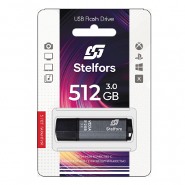 Флеш накопитель 512GB Stelfors VEGA серия USB 3.0 (метал.серый)