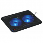 Подставка для ноутбука Buro BU-LCP156-B214 до 15,6" Black, 2 вентилятора