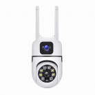 Видеокамера IP IPC-V380-E27B V380 PRO Двухобъективная Уличная поворотная WI-FI