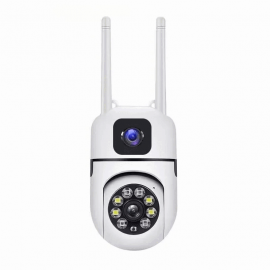 Видеокамера IP IPC-V380-E27B V380 PRO Двухобъективная Уличная поворотная WI-FI