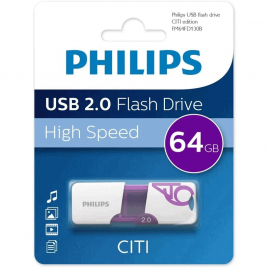 Флеш накопитель 64GB PHILIPS Citi2.0 (FM64FD130B/97) , USB 2.0
