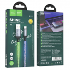 Кабель USB на Type-C HOCO U112 Shine 1 м (серый)
