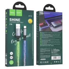 Кабель USB на Type-C HOCO U112 Shine 1 м (серый)