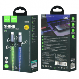 Кабель Type-C на Type-C HOCO U112 Shine , 60W, 1 м (серый)